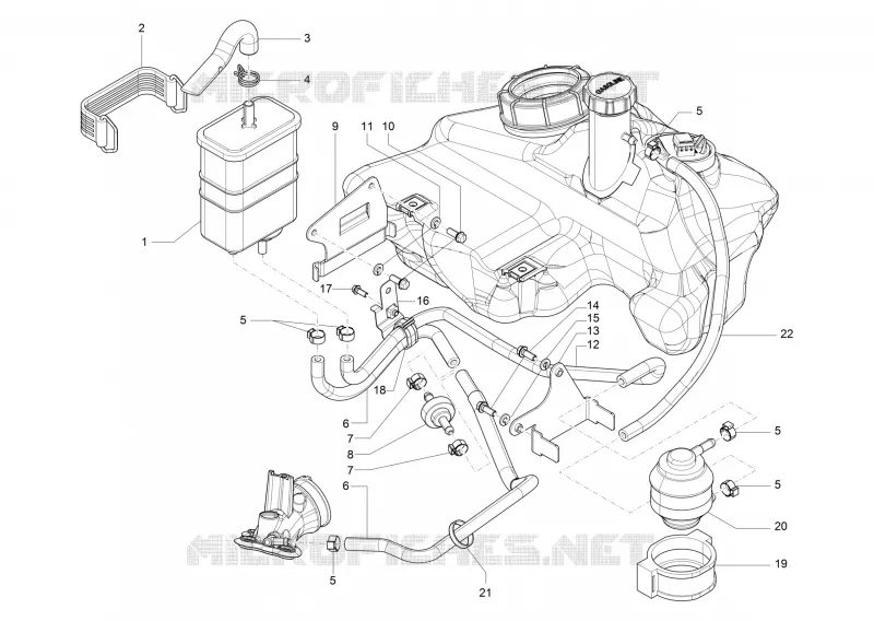 Anti-percolation system VESPA VESPA-SCOOTER 125 LXV 2016  LXV 4T 3V E3
