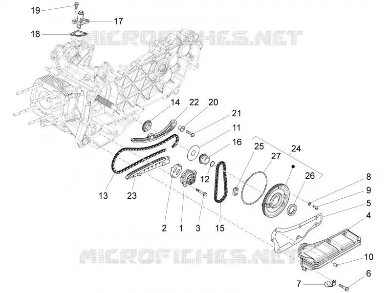 Oil pump VESPA VESPA-SCOOTER 125 LXV 2016  LXV 4T 3V E3