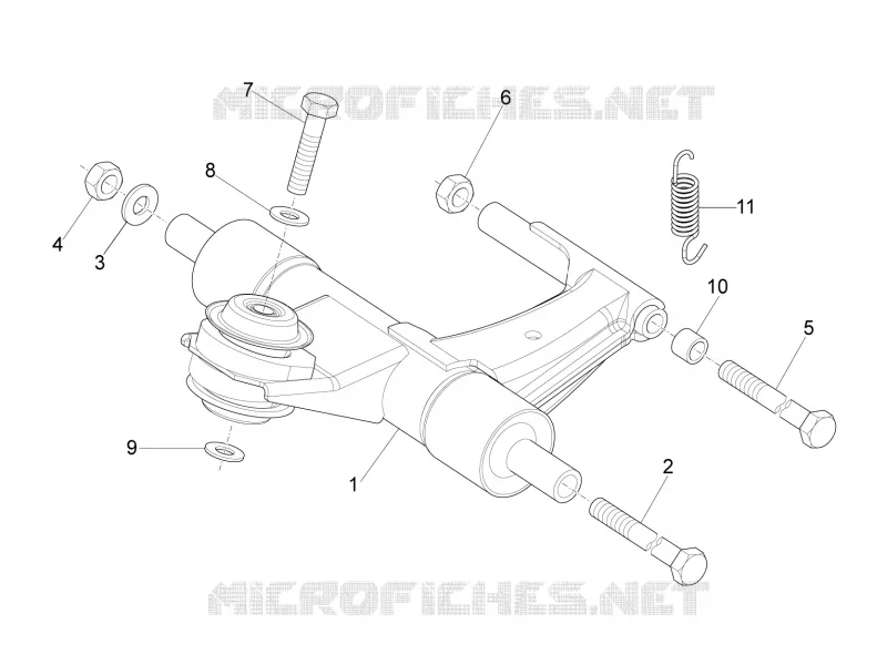 Swinging arm VESPA VESPA-SCOOTER 125 LXV 2013  LXV 4T 3V E3