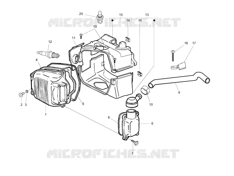 Cylinder head cover VESPA VESPA-SCOOTER 125 LXV 2012  LXV 4T ie E3