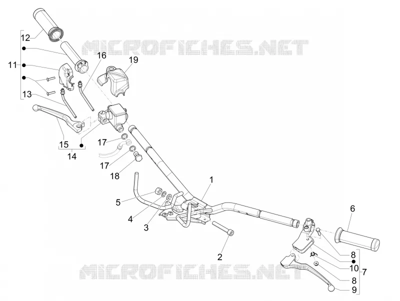 Handlebars - Master cil. VESPA VESPA-SCOOTER 150 LXV 2015  LXV 15