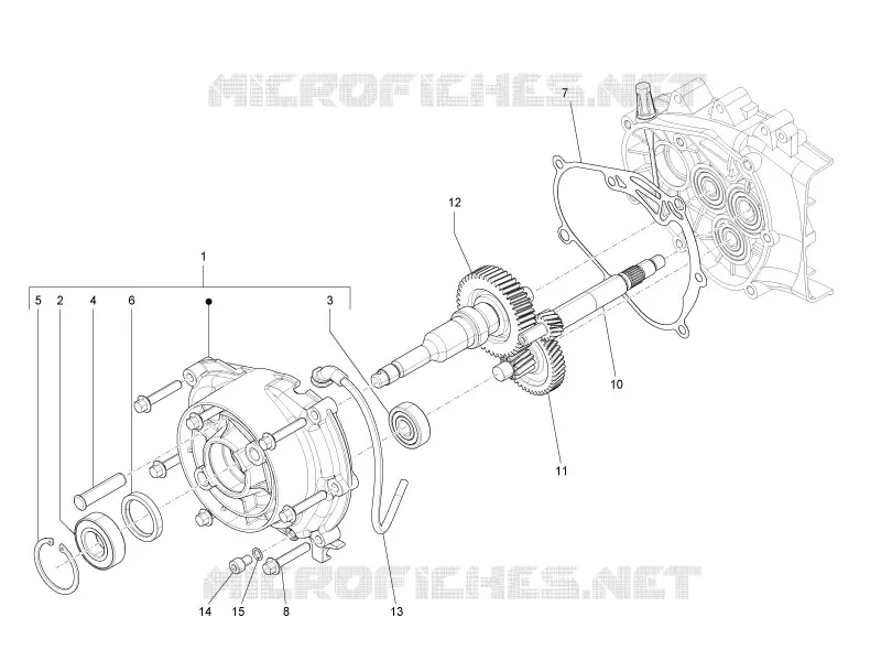 Reduction unit VESPA VESPA-SCOOTER 150 LXV 2011  LXV 15
