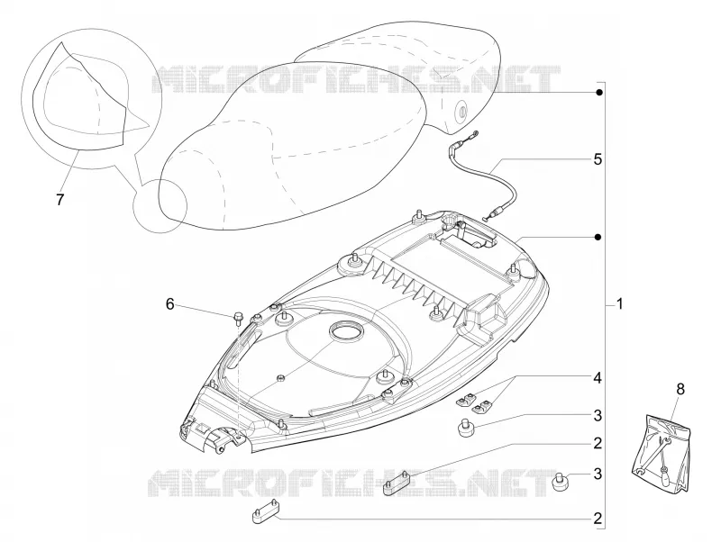 Saddle/seats VESPA VESPA-SCOOTER 150 LXV 2014  LXV 15