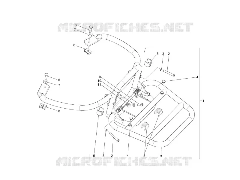 Rear luggage rack VESPA VESPA-SCOOTER 150 LXV 2009  LXV 4T