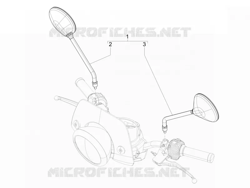 Driving mirror/s VESPA VESPA-SCOOTER 150 LXV 2016  LXV 4T 3V E3