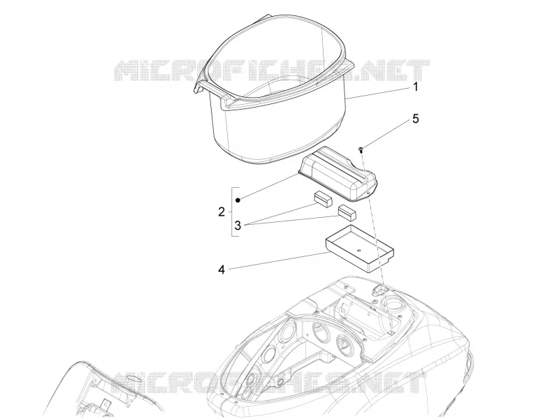 Helmet huosing - Undersaddle VESPA VESPA-SCOOTER 150 LXV 2015  LXV 4T 3V E3