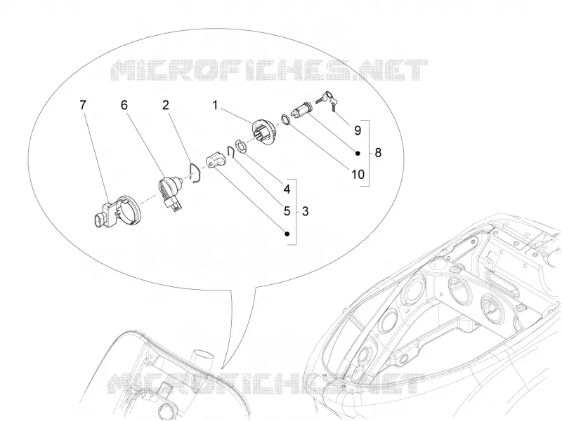 Locks VESPA VESPA-SCOOTER 150 LXV 2016  LXV 4T 3V E3