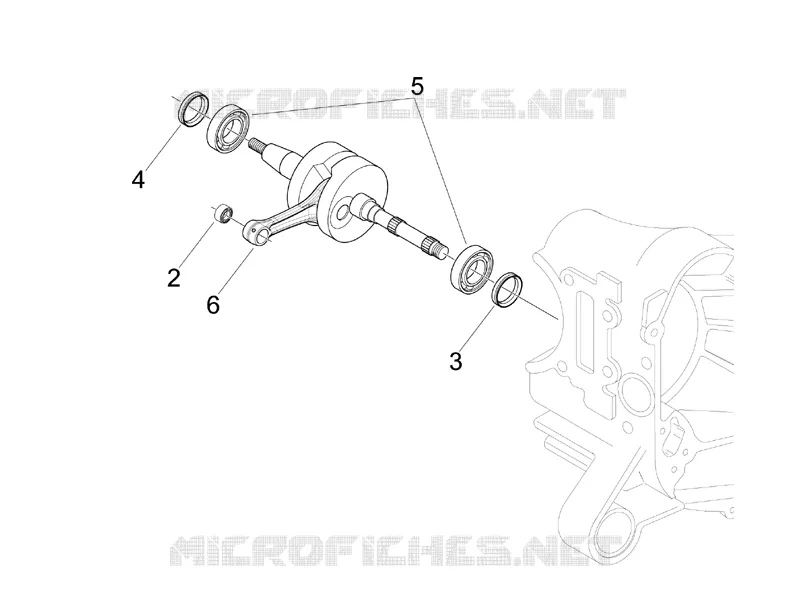 Crankshaft VESPA VESPA-SCOOTER 50 LXV 2009  LXV 2T