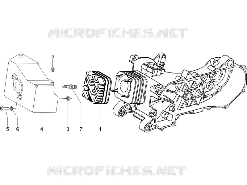 Cylinder head cover VESPA VESPA-SCOOTER 50 LXV 2008  LXV 2T