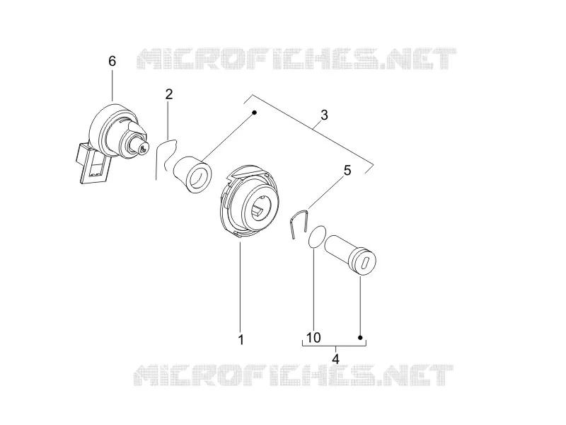 Locks VESPA VESPA-SCOOTER 50 LXV 2012  LXV 4T 2V 25 Km/h