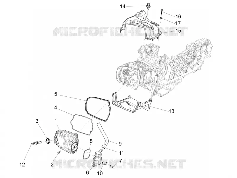 Cylinder head cover VESPA VESPA-SCOOTER 150 PRIMAVERA 2015  4T 3V ie Primavera