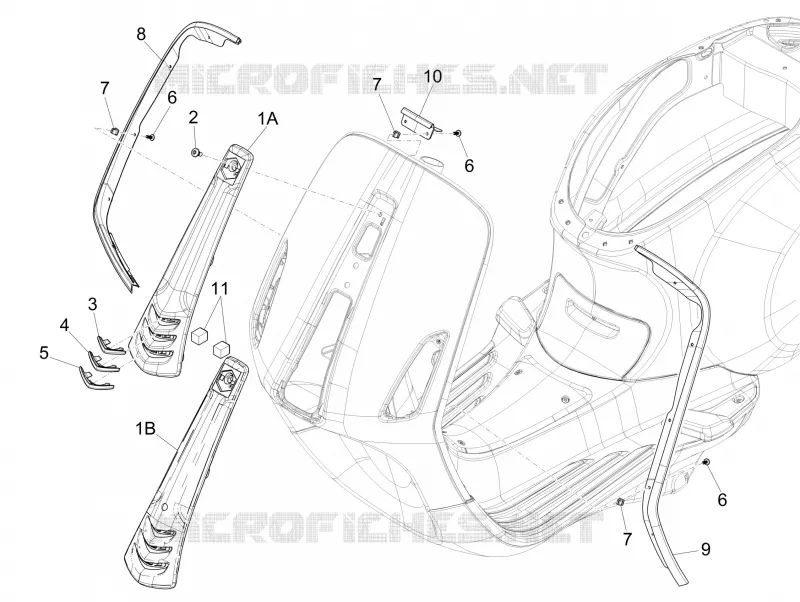 Front shield VESPA VESPA-SCOOTER 150 PRIMAVERA 2015  4T 3V ie Primavera