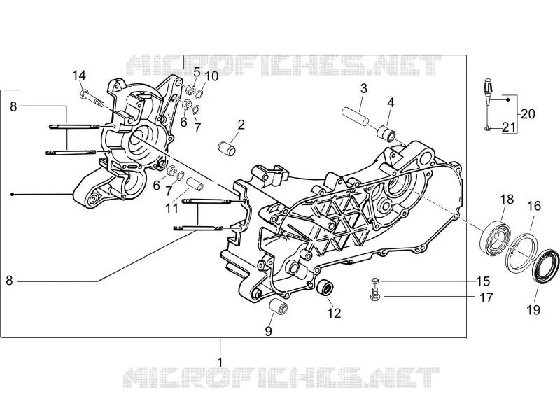 Crankcase VESPA VESPA-SCOOTER 50 PRIMAVERA 2017  Primavera 2T