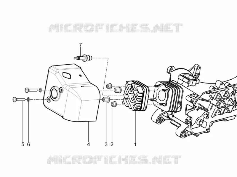Cylinder head cover VESPA VESPA-SCOOTER 50 PRIMAVERA 2017  Primavera 2T