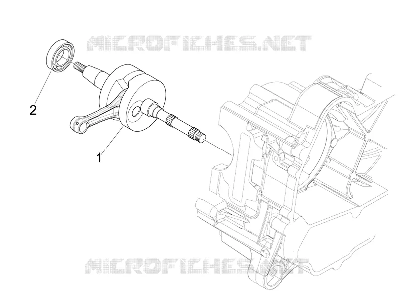 Crankshaft VESPA VESPA-SCOOTER 50 PRIMAVERA 2015  Primavera 4T-2V 25 km/h