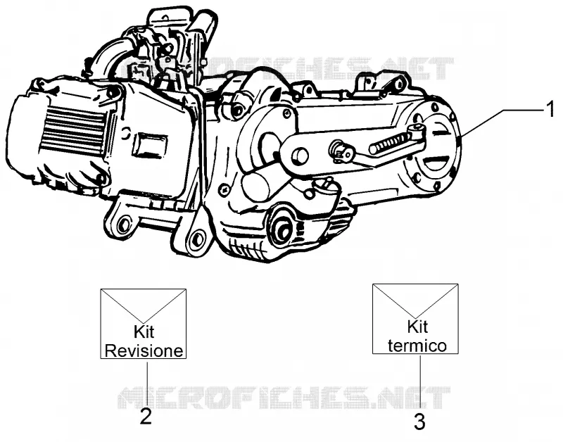 Engine, assembly VESPA VESPA-SCOOTER 50 PRIMAVERA 2017  Primavera 4T-2V 25 km/h