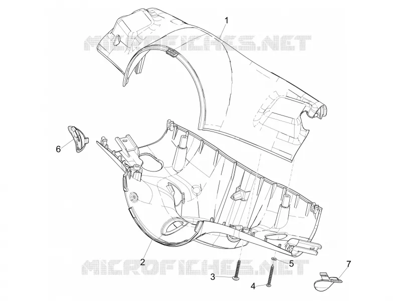 Handlebars coverages VESPA VESPA-SCOOTER 50 PRIMAVERA 2014  Primavera 4T-2V 25 km/h