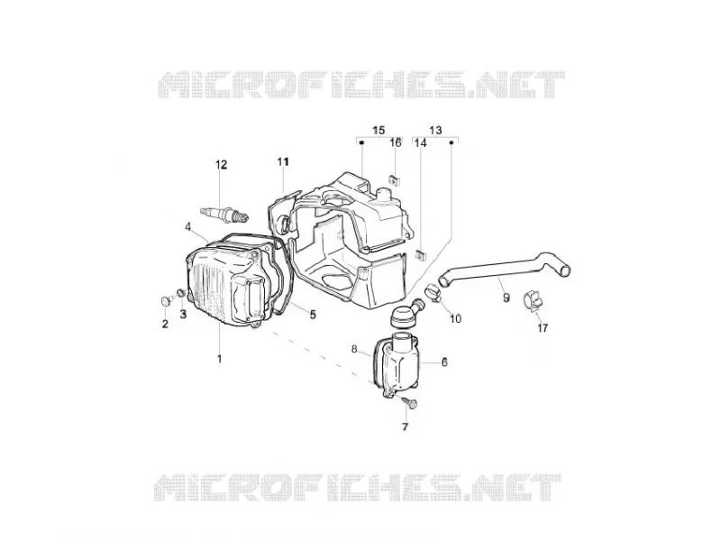Cylinder head cover VESPA VESPA-SCOOTER 125 S 2009  S 4T