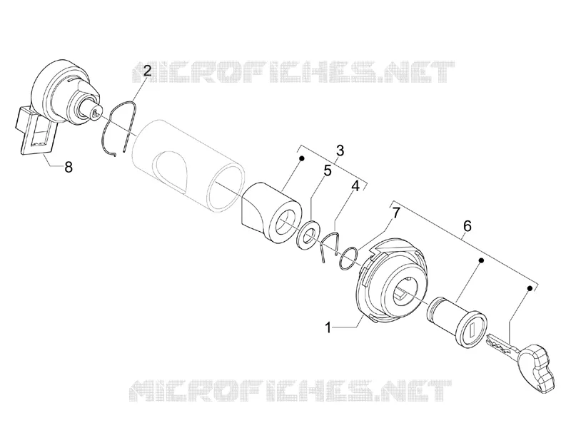 Locks VESPA VESPA-SCOOTER 125 S 2007  S 4T E3