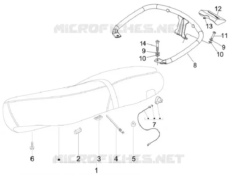 Saddle/seats VESPA VESPA-SCOOTER 125 S 2011  S 4T ie E3