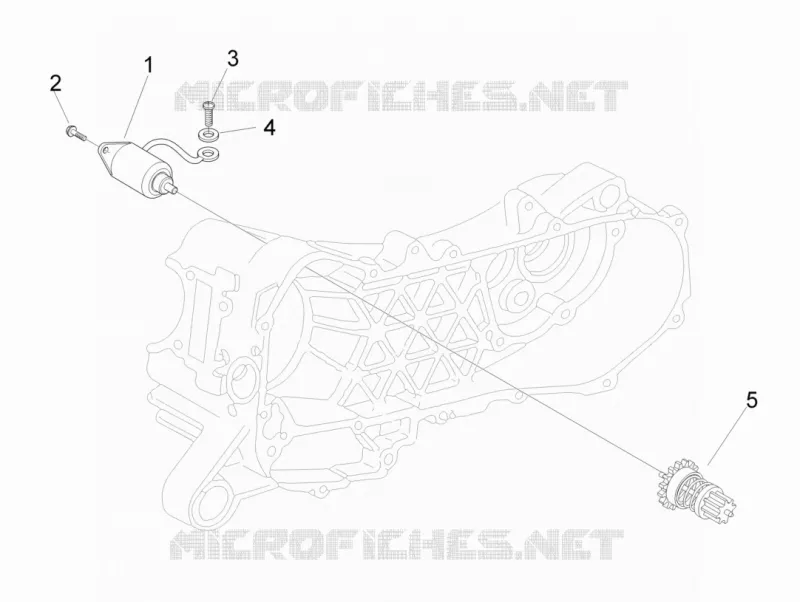 Stater - Electric starter VESPA VESPA-SCOOTER 125 S 2009  S 4T ie E3 College