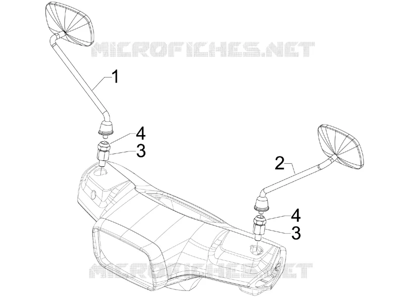 Driving mirror/s VESPA VESPA-SCOOTER 150 S 2007  S 4T