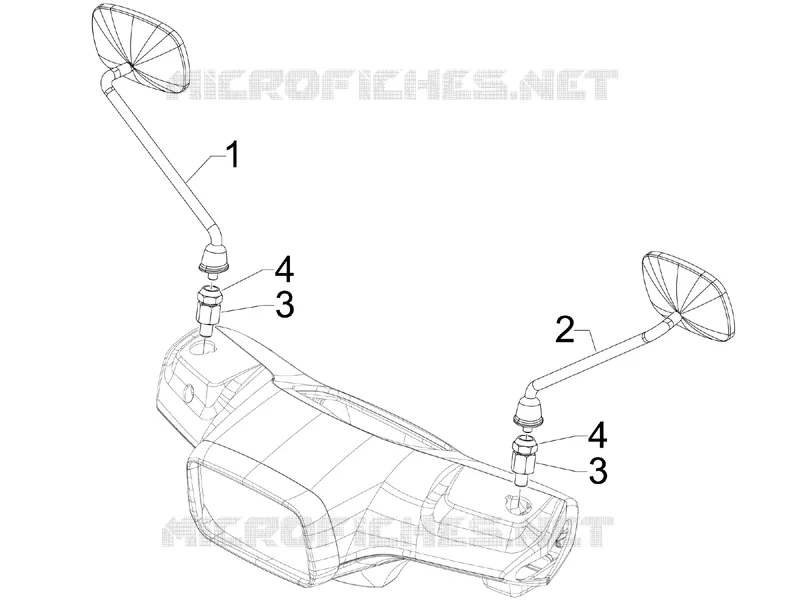 Driving mirror/s VESPA VESPA-SCOOTER 150 S 2009  S 4T