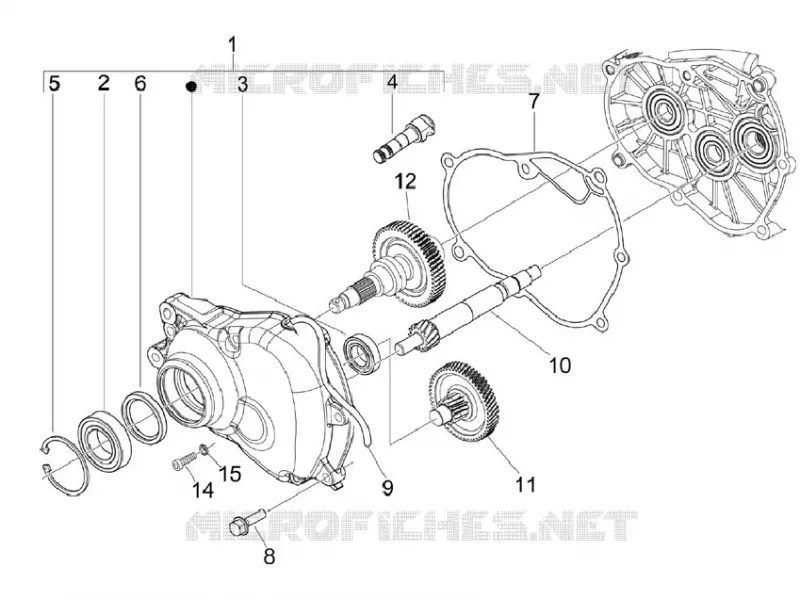 Reduction unit VESPA VESPA-SCOOTER 150 S 2009  S 4T