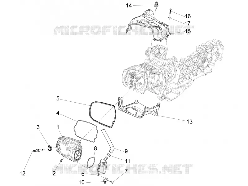 Cylinder head cover VESPA VESPA-SCOOTER 150 S 2012  S 4T 3V ie