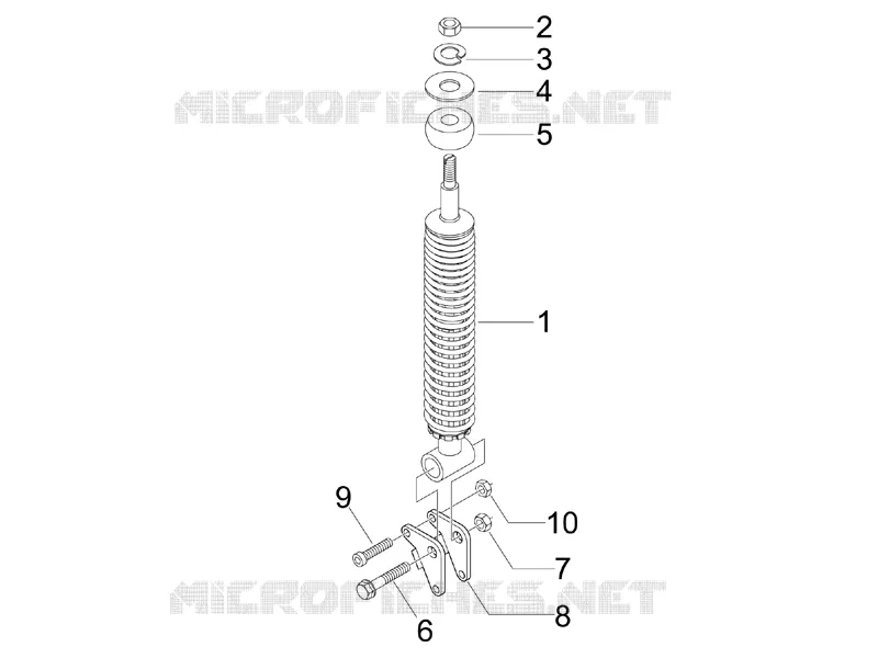 Rear suspension - Shock absorber/s VESPA VESPA-SCOOTER 150 S 2012  S 4T ie College