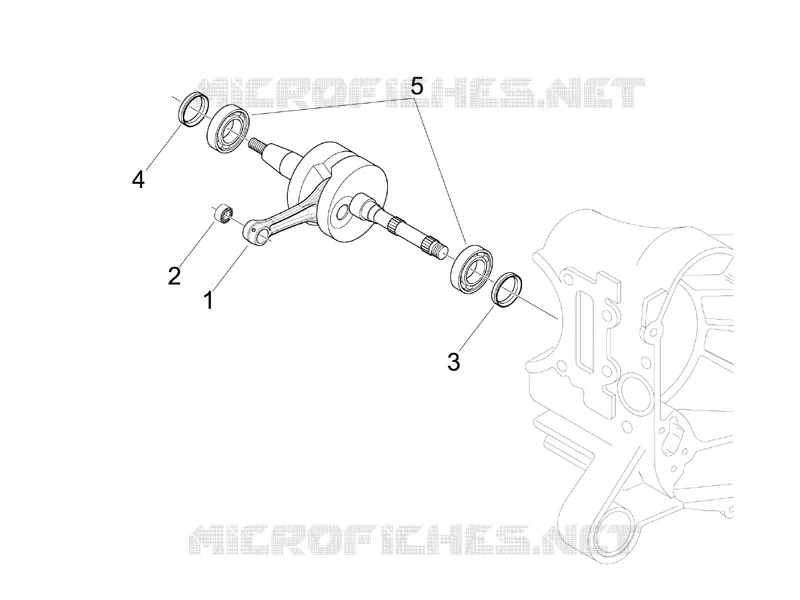 Crankshaft VESPA VESPA-SCOOTER 50 S 2010  S 2T College