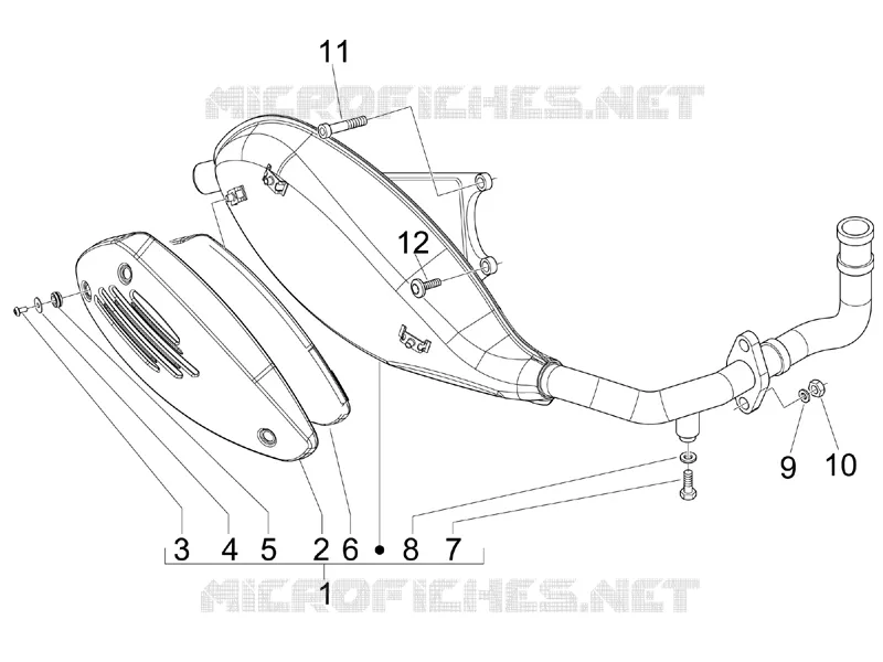 Silencer VESPA VESPA-SCOOTER 50 S 2007  S 2T College