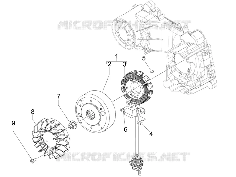 Flywheel magneto VESPA VESPA-SCOOTER 50 S 2009  S 4T 4V College