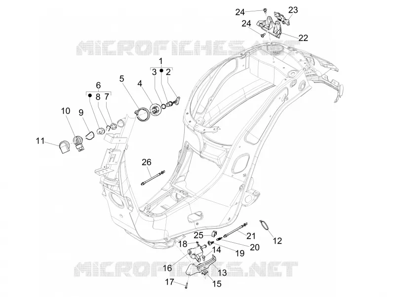 Locks VESPA VESPA-SCOOTER 125 SPRINT 2015  Sprint 4T 3V ie