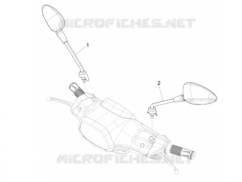 Driving mirror/s VESPA VESPA-SCOOTER 150 SPRINT 2015  Sprint 4T 3V ie