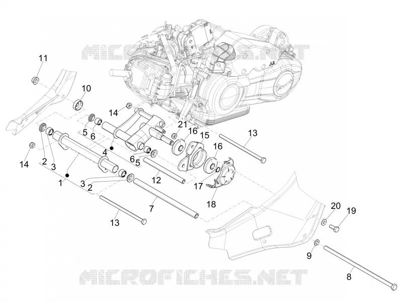 Swinging arm VESPA VESPA-SCOOTER 150 SPRINT 2015  Sprint 4T 3V ie