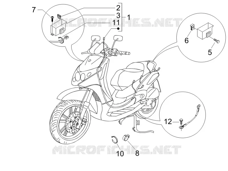 Main cable harness PIAGGIO PIAGGIO-SCOOTER 125 BEVERLY 2007  Beverly E3