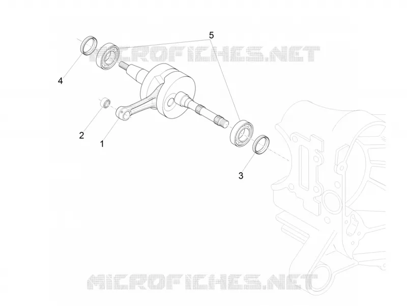Crankshaft VESPA VESPA-SCOOTER 50 SPRINT 2017  Sprint 2T