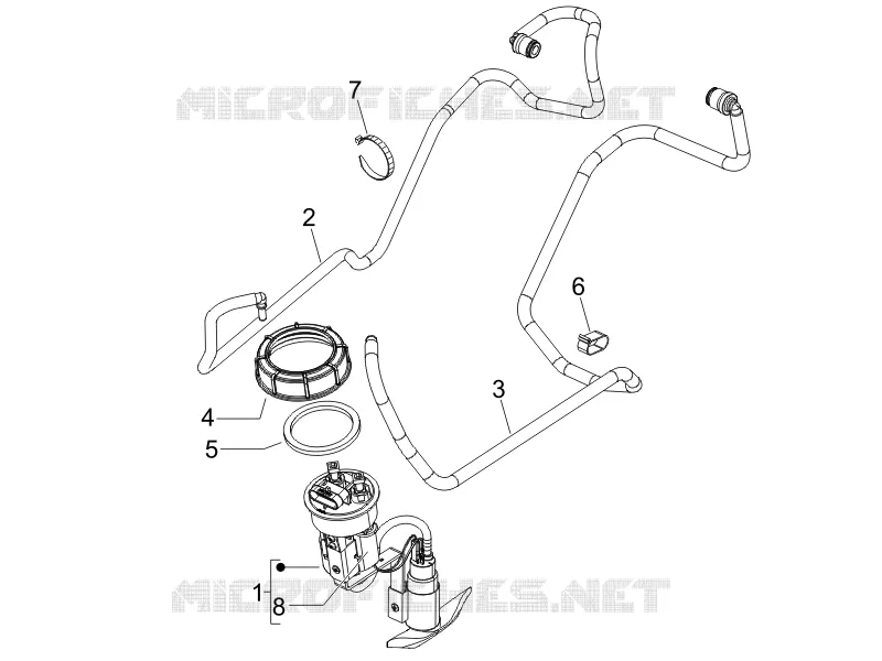 Supply system PIAGGIO PIAGGIO-SCOOTER 250 BEVERLY 2006  Beverly ie Sport E3