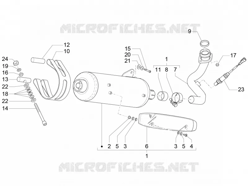 Silencer PIAGGIO PIAGGIO-SCOOTER 500 MP3 2014  MP3 500 Business
