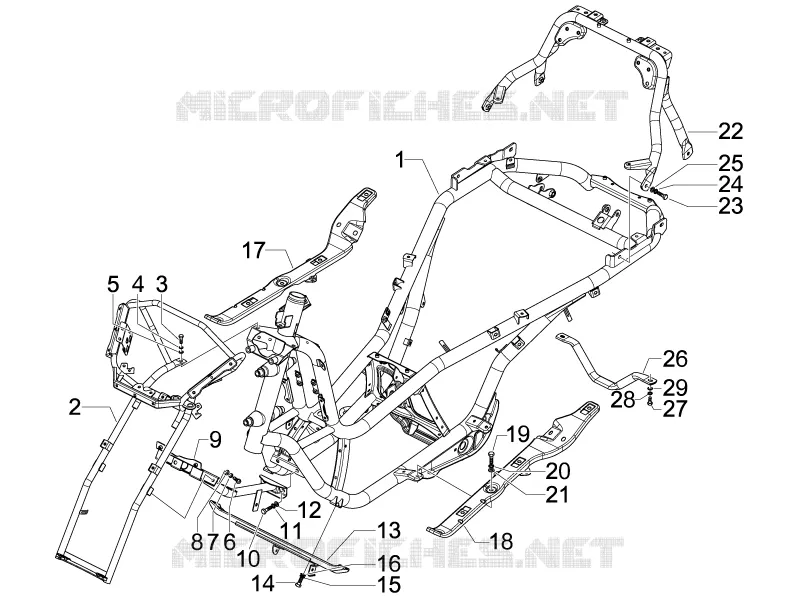 Frame/bodywork PIAGGIO PIAGGIO-SCOOTER 500 MP3 2012  MP3 500 Sport