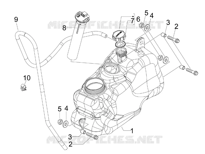 Fuel tank PIAGGIO PIAGGIO-SCOOTER 500 MP3 2013  MP3 500 Business