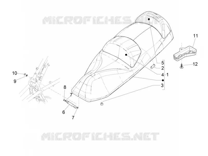 Saddle/seats PIAGGIO PIAGGIO-SCOOTER 500 MP3 2017  MP3 500 Business ABS E4