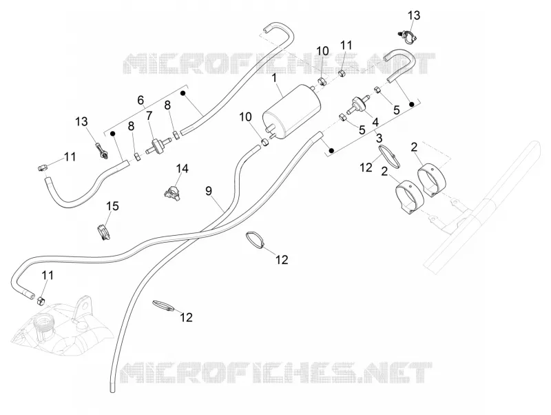 Anti-percolation system PIAGGIO PIAGGIO-SCOOTER 500 MP3 2018  MP3 500 Sport E4
