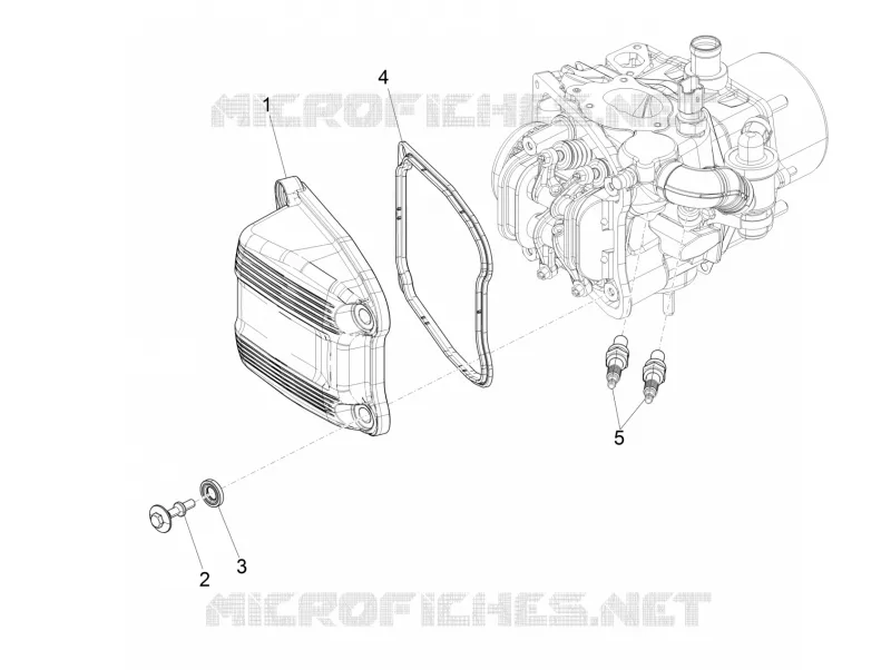 Cylinder head cover PIAGGIO PIAGGIO-SCOOTER 500 MP3 2016  MP3 500 Sport E4