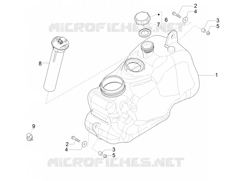 Fuel tank PIAGGIO PIAGGIO-SCOOTER 500 MP3 2018  MP3 500 Business E4
