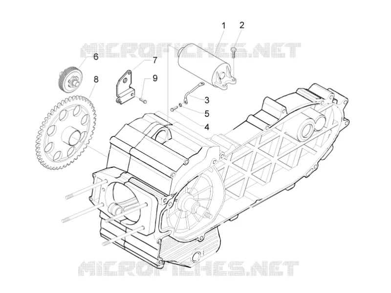 Stater - Electric starter PIAGGIO PIAGGIO-SCOOTER 500 MP3 2011  MP3 500 Sport