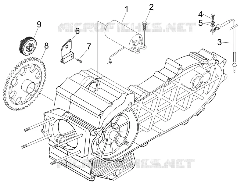 Stater - Electric starter PIAGGIO PIAGGIO-SCOOTER 500 MP3 2012  MP3 500 Sport