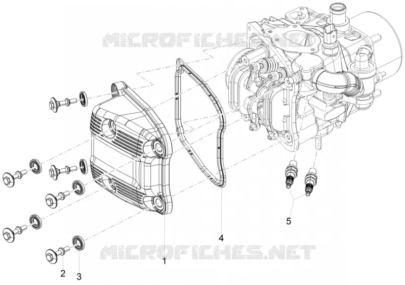 Cylinder head cover PIAGGIO PIAGGIO-SCOOTER 500 MP3 2018  MP3 500 Sport ABS E3-E4