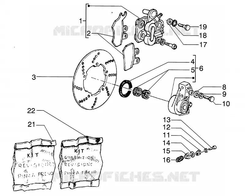 Brake caliper PIAGGIO PIAGGIO-SCOOTER 125 HEXAGON 1999  HEXAGON LX4